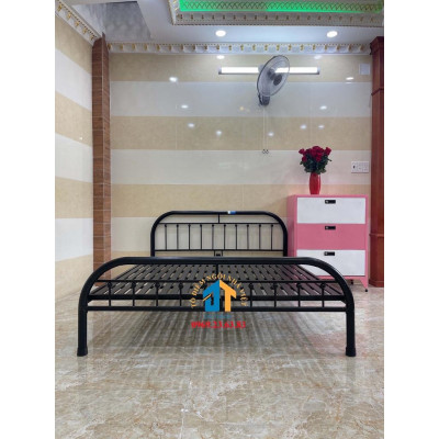 Giường sắt giá sinh viên kiểu ống bi 1m4x2m