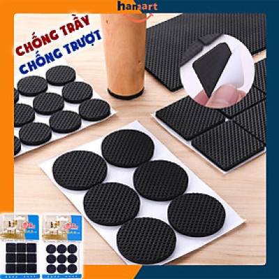 Miếng Dán Chân Bàn Ghế Chống Trượt Bọc Lót Chân Bàn Ghế Vuông Tròn Chống Ồn Chống Xước Nền Nhà