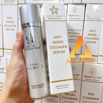 Tinh Chất PEONY WHITE Collagen - Anti Aging - Giảm Nám - Trắng Da - Chống Dị Ứng - Chống Giãn Mao Mạch 40-45ml