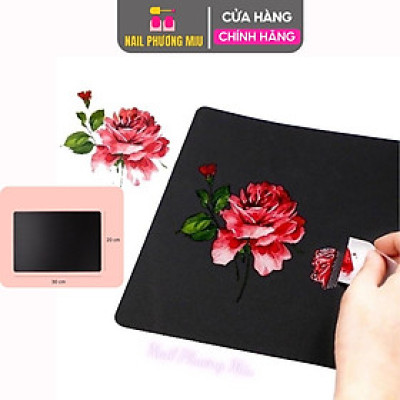 Bảng Đen Tập Vẽ Nail Chuyên Dụng (29,8x21cm) - Dễ Dàng Vệ Sinh, Tái Sử Dụng, Luyện Kỹ Năng Vẽ Nail Làm Nail