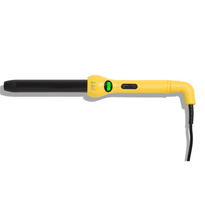 Máy Uốn Kỹ Thuật Số Bằng Sứ Phủ Tourmaline PYT Digital Curling Wand 25mm - Màu Vàng - Nhiệt Hồng Ngoại XaMàu Vàng - Tặng Kèm Găng Tay Chịu Nhiệt