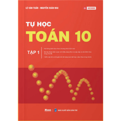Sách - Tự Học Toán 10 - Tập 1 + 2 - Tái bản 2025 (Moon)