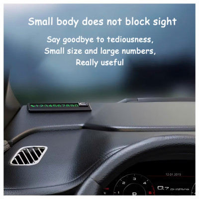 Bảng Số Liên Lạc, Gắn Taplo Xe ôtô, Tiện Dụng, Văn Minh, Đỗ Xe Vướng Đường, Lối Đi Mọi Người Biết Số ALO- Takyhome  9300