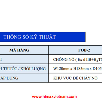 Đèn giám sát bơm chống nổ hi max FOB-2
