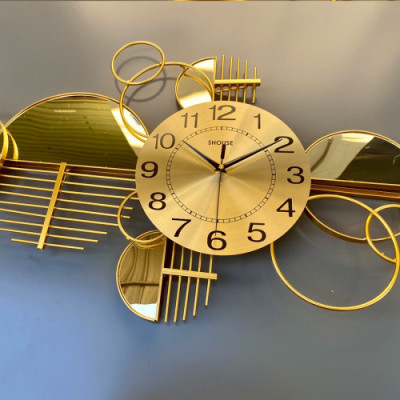 Đồng hồ treo tường A208 trang trí nghệ thuật kim trôi không gây tiếng động sang trọng hiện đại