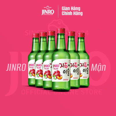 [CHÍNH HÃNG] Soju Hàn Quốc JINRO VỊ MẬN 360ml - Combo 6 chai