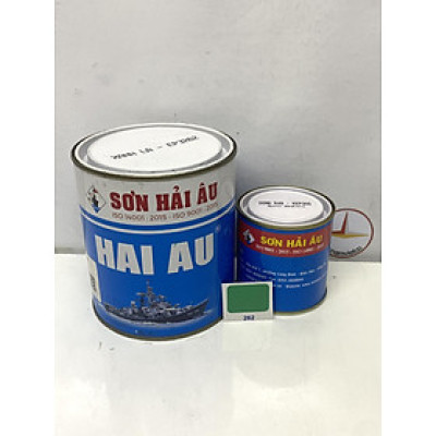 Sơn epoxy Hải Âu màu xanh EP262 1L/Bộ