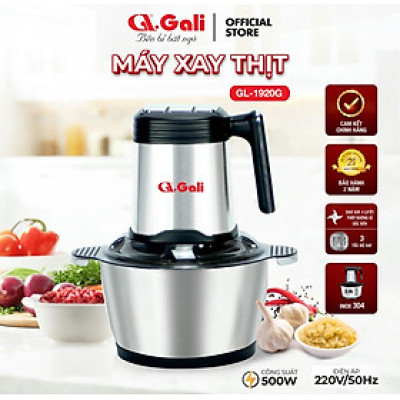 Máy xay thịt Gali GL-1920M Dung tích 2 Lít, Motor 100% bằng đồng, có 3 tốc độ xay. Hàng chính hãng chất lượng cao, bảo hành 24 tháng