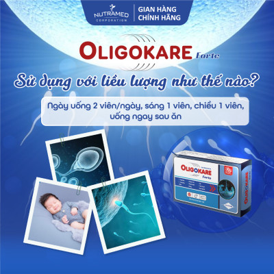 Viên uống Oligokare Forte hỗ trợ tăng cường sinh lực và cải thiện khả năng sinh lý nam (30 viên) - Nutramed