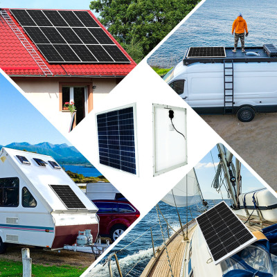 Tấm Pin Năng Lượng Mặt Trời 18V 35W Polysilicon (Khung Nhôm) - 540x540x25mm