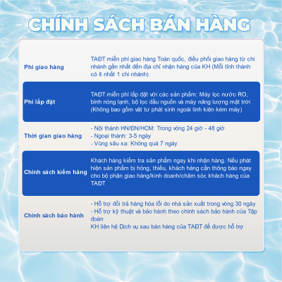 Máy lọc nước RO Tân Á Đại Thành Plus – 9 Lõi, Hàng Chính Hãng, Bảo Hành 12 Tháng