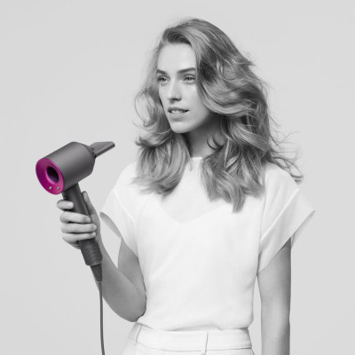 Máy sấy tóc Dyson HD03 Kim loại/Hồng Fuchsia