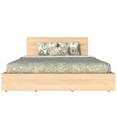 Giường ngủ cao cấp Tundo màu vàng sồi 140cm x 200cm