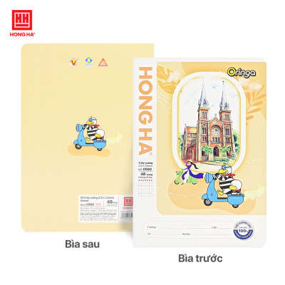 Lốc vở 4 Ô ly 48 trang School Oringa Galaxy độ trắng cao - 0560