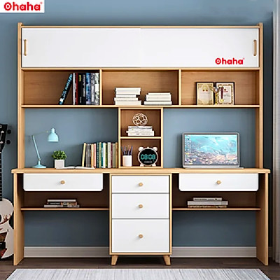 [Miễn phí vận chuyển & lắp đặt tại TP.HCM] [CÓ VIDEO THỰC TẾ] Bàn học sinh thông minh cho bé đa năng có kệ sách Ohaha - BH010