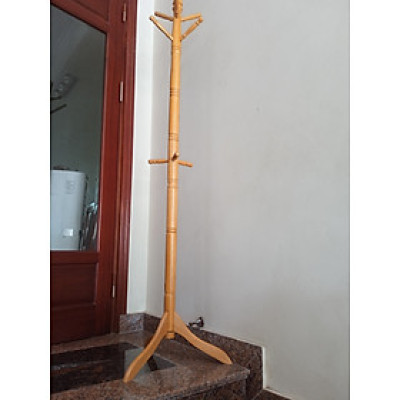 Cây treo quần áo N H home thân nhỏ màu tự nhiên 