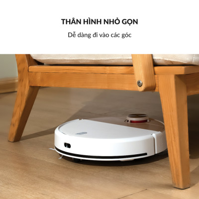 Robot hút bụi lau nhà tự động thông minh Lydsto W3 lức hút 5000Pa diện tích hoạt động 200m2 - Hàng chính hãng