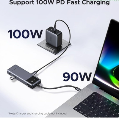 Hub chuyển đổi  USB-C 6 in 1 Groovy Robot Uno Ugreen 35998 ra USB-C, USB-A 3.2, HDMI 4K@60Hz, Sạc PD 100W - Hàng chính hãng