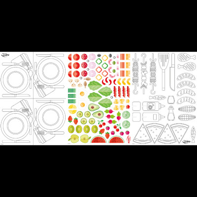 MAPED - Bộ dụng cụ thủ công trang trí tiệt nướng ngoài trời - 1 bộ 