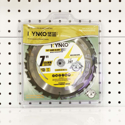 Lưỡi cưa gỗ TCT 24 răng đường kính phi Ø 184mm KYNKO WGZ184024P20_NEW24