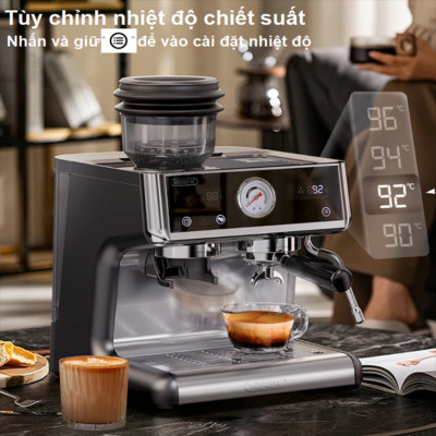 Máy pha cà phê Espresso chuyên nghiệp thương hiệu Mỹ cao cấp HiBREW H7A - Hàng Chính Hãng