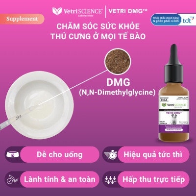 DUNG DỊCH HỖ TRỢ MIỄN DỊCH & TĂNG CƯỜNG SỨC BỀN CHO CHÓ MÈO VETRI DMG FOODSCIENCE [ 30ml ]