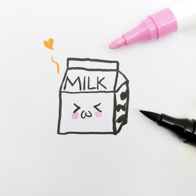 Hộp 24 Bút Lông Màu Acrylic 2 Đầu - Hồng Hà 8146