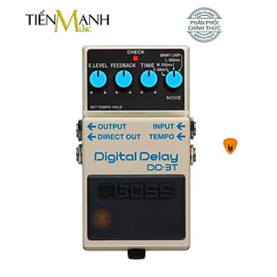 Phơ Guitar Boss DD-3T Digital Delay - Bàn Đạp Fuzz Pedals Effects DD3 DD3T Hàng Chính Hãng - Kèm Móng Gẩy DreamMaker