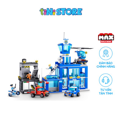 Đồ chơi lắp ráp trạm cảnh sát 889 mảnh Max Build More 83162