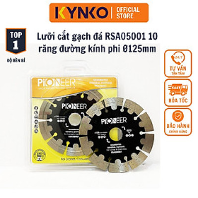 LƯỠI CẮT GẠCH - ĐÁ RSA05001 10 răng đường kính phi Ø 125mm chuyên cắt gạch, đá chất lượng cao chính hãng