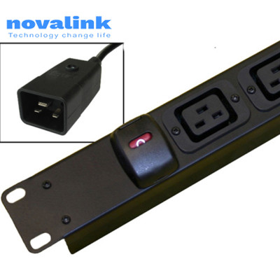 Dây nguồn C19 C20 cao cấp Novalink NV-56003A - 15A-220/250V. Lõi đồng 3Gx2.08mm - Hàng chính hãng