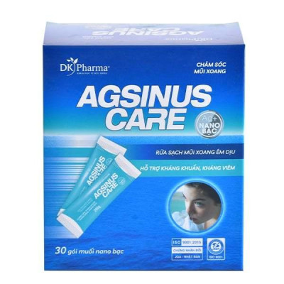 [CẬN DATE GIẢM 50%]Bộ bình rửa và muối Nano Bạc chăm sóc mũi xoang Agsinus Care