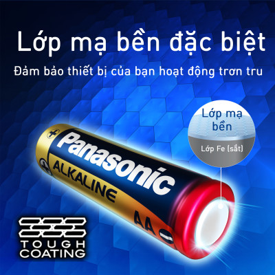 Hộp Pin kiềm Panasonic Alkaline AAA LR03T (24 viên/48 viên) - Hàng chính hãng
