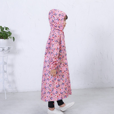 Áo mưa bít , áo đi mưa cho bé từ 7 - 10 tuổi , vải dù , chống thấm nước , họa tiết hoạt hình nhiều màu ,kèm túi đựng , giao màu ngẫu nhiên