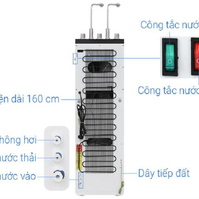 Máy lọc nước RO nóng nguội lạnh Hòa Phát 12 lõi HPN669 - HÀNG CHÍNH HÃNG - CHỈ GIAO HCM