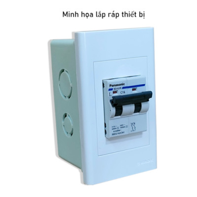 Đế âm C2-63 nhựa Sino Vanlock dùng cho MCB