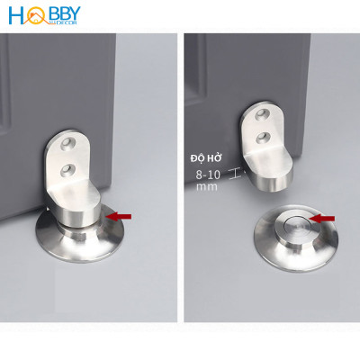 Chặn cửa chống va đập nam châm gắn sàn nhà inox 304 Hobby Home Decor CC5