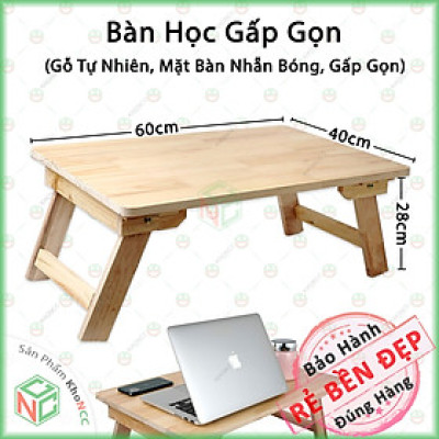 [Xếp Gọn] Bàn Học Gấp Gọn KhoNCC Hàng Chính Hãng - Bằng Gỗ Thông Chân Thang Đa Năng Dành Cho Học Sinh,Sinh Viên, Văn Phòng - KLM-BHGG-604024