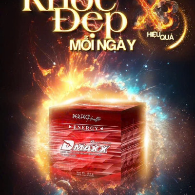DMAXX thức uống bổ sung vitamin năng lượng không đường DAMODE 59 gói màu đỏ mỗi gói 2,2gr