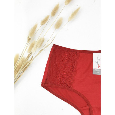 Quần Lót Nữ Cotton Cạp Vừa LUPERI LU3QL74 Nâng Mông Phối Ren Cao Cấp Kháng Khuẩn, Khử Mùi, Thoáng Khí