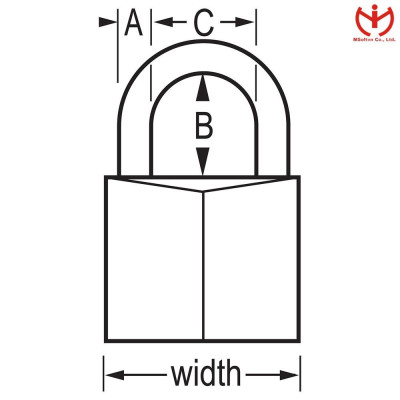 Ổ khóa vali Master Lock 120 EURD thân đồng rộng 20mm - MSOFT