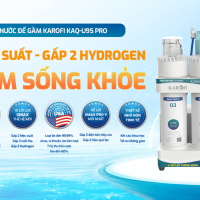 Máy lọc nước RO Karofi 10 lõi lọc KAQ-U95 Pro - HÀNG CHÍNH HÃNG - CHỈ GIAO HCM