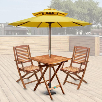 Bàn Xếp Gorontalo 600 IBIE NT4012 (70 x 70 x 72 cm) - Nâu