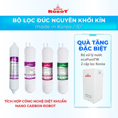 Máy Lọc Nước Điện Giải Ion Kiềm ROBOT IonQueen 912 Chế Độ Nóng Nguội Lạnh - 9 Tấm Điện Cực Titanium Phủ Platium - Hàng Chính Hãng