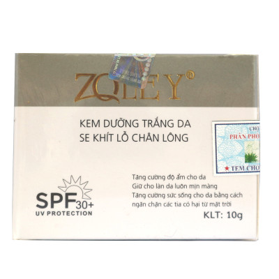 Kem Dưỡng Trắng Da, Se Khít Lỗ Chân Lông và Phục Hồi Da Zoley 10g (Face trắng)