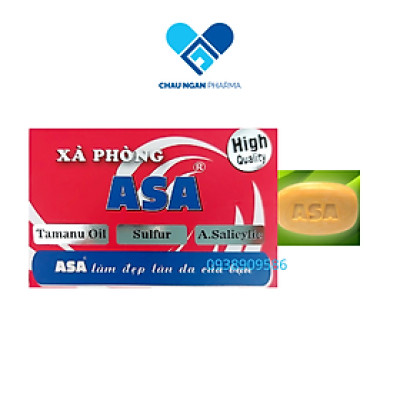 Xà bông tắm Asa 120g hỗ trợ diệt khuẩn gây mụn, nấm, lác và các bệnh ngoài da
