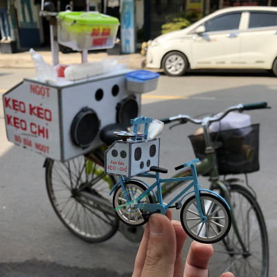 MÔ HÌNH TỰ LẮP RÁP DIY SÀI GÒN XƯA VÀ NAY - XE KẸO KÉO - HR03