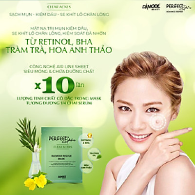 Mặt nạ tinh chất cô đặc cho da dầu da mụn BLEMISH RECUE MASK DAMODE 8 cái dùng thử 