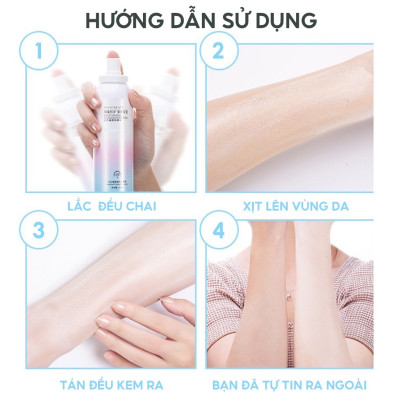 Dụng cụ  trang điểm làm đẹp sức khỏe -Chai xịt chống nắng 150ml , chống tia UV , bảo vệ cho cả mặt và toàn thân , giữ ẩm da ,chống thấm nước ,không gây nhờn ,bết dính không tắc nghẽn lỗ chân lông ,phù hợp với mọi loại da 