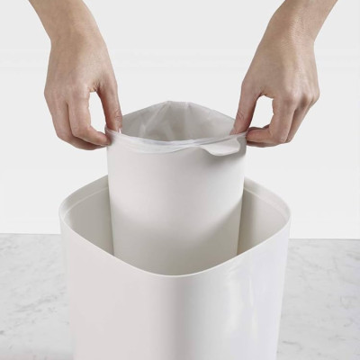 Thùng rác nhà tắm 2 ngăn Joseph Joseph 70514 Split 8L (Grey) Hàng chính hãng